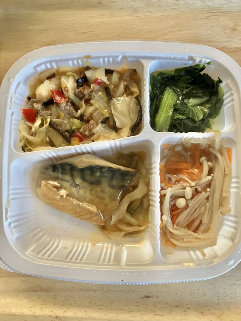サバの甘酢あん風弁当
